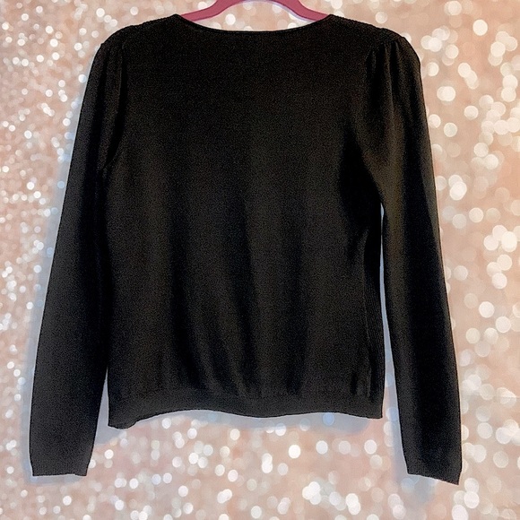 Ann Taylor Loft ✨Beaded Button Down Sweater✨🎄🥂🍾 - Picture 5 of 7